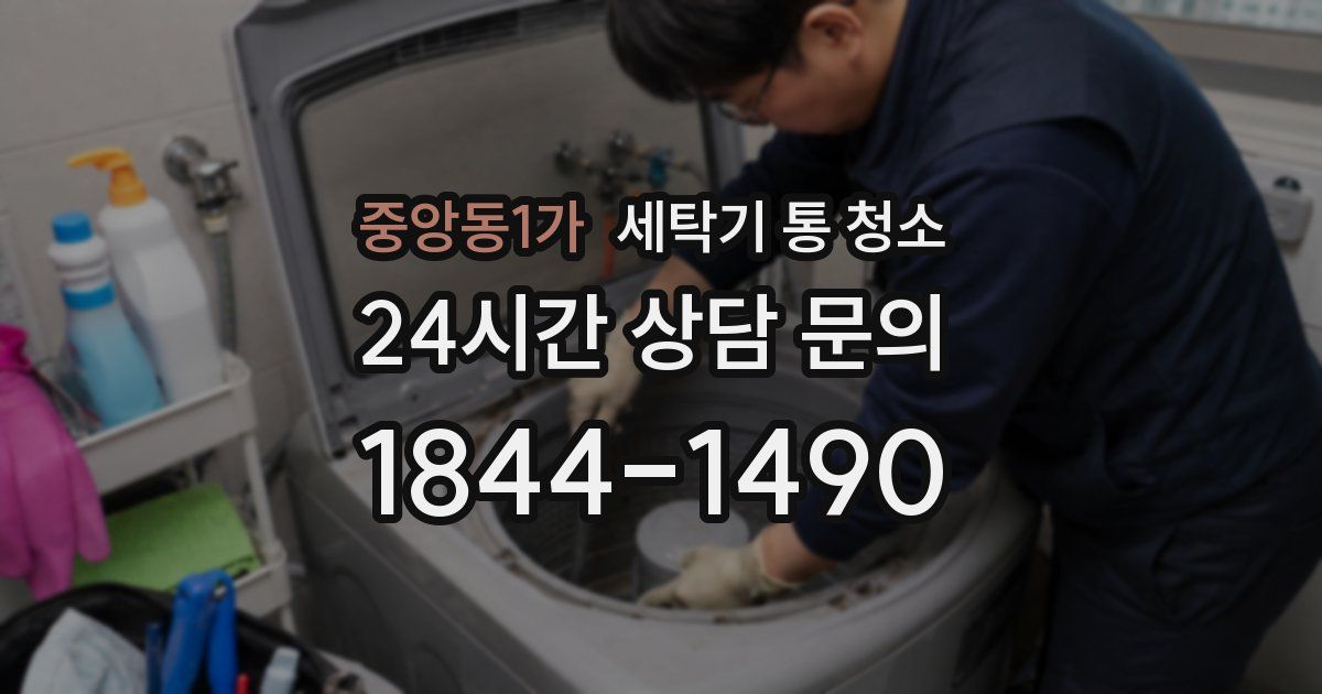 중앙동1가 세탁기 통 청소