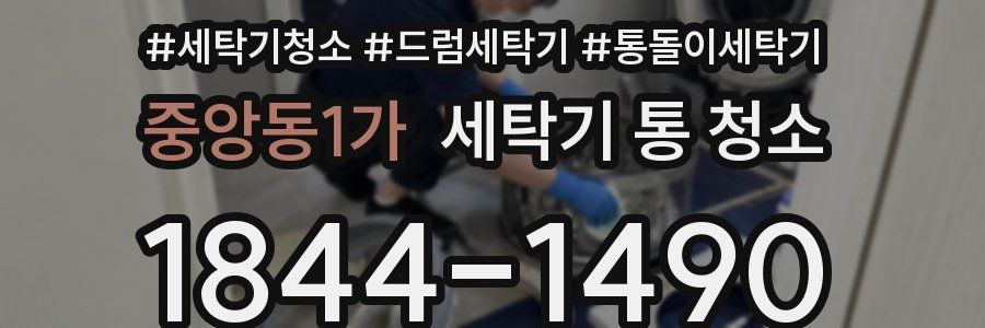 중앙동1가 세탁기 통 청소