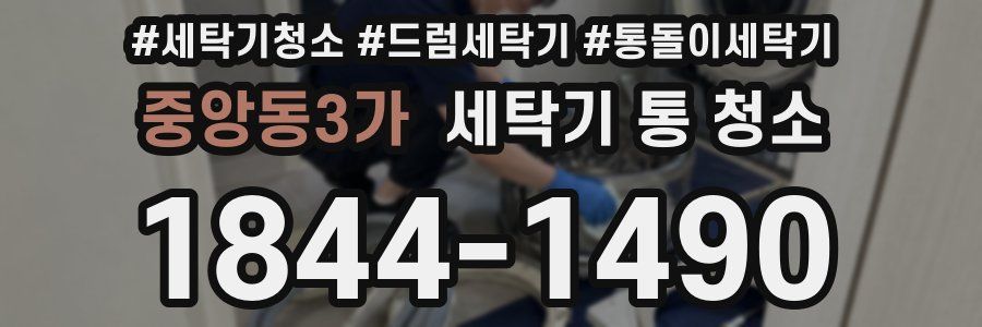 중앙동3가 세탁기 통 청소