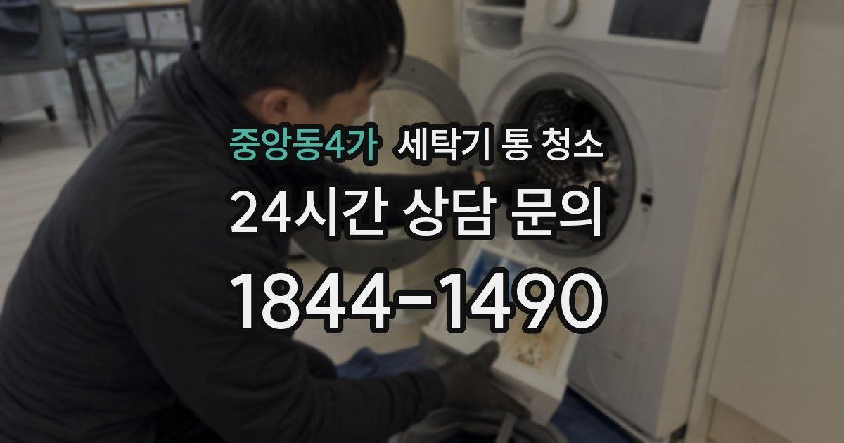 중앙동4가 세탁기 통 청소