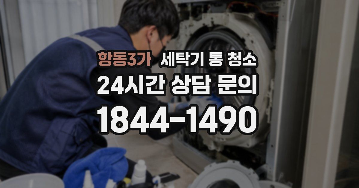 항동3가 세탁기 통 청소