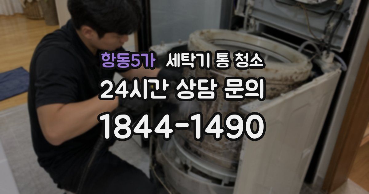 항동5가 세탁기 통 청소