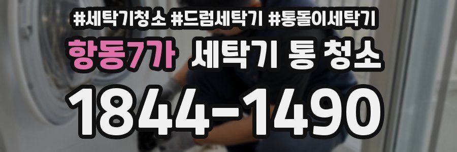 항동7가 세탁기 통 청소