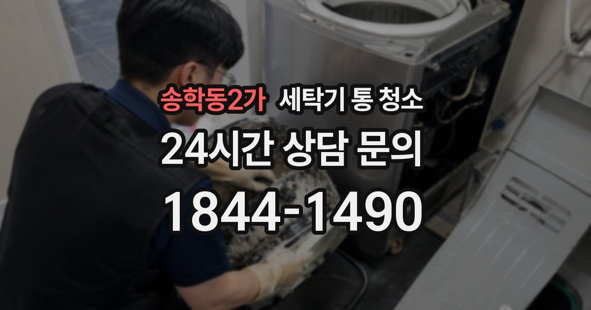 송학동2가 세탁기 통 청소