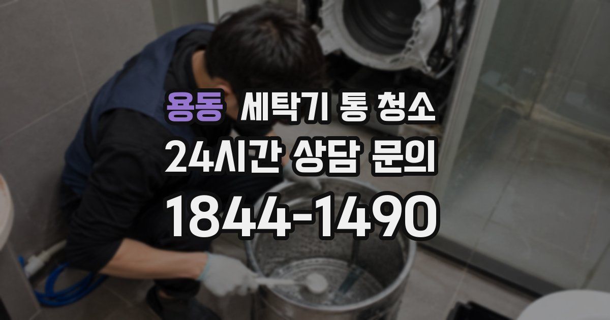용동 세탁기 통 청소