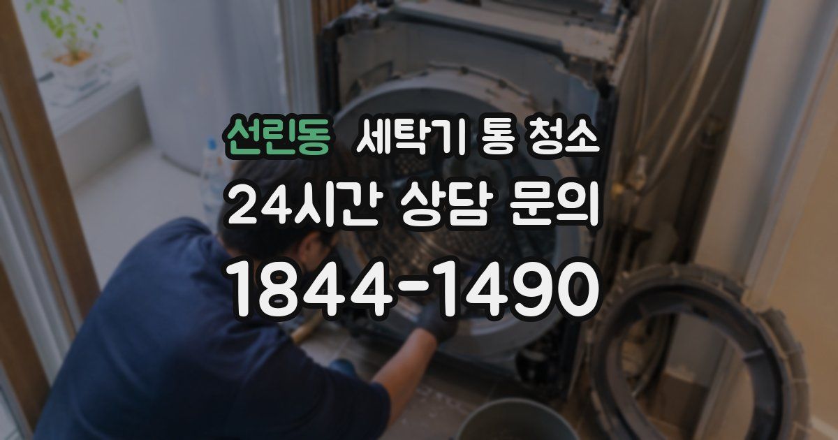 선린동 세탁기 통 청소
