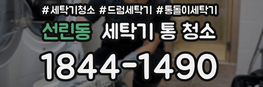 선린동 세탁기 통 청소