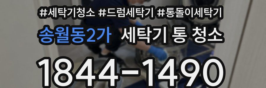 송월동2가 세탁기 통 청소