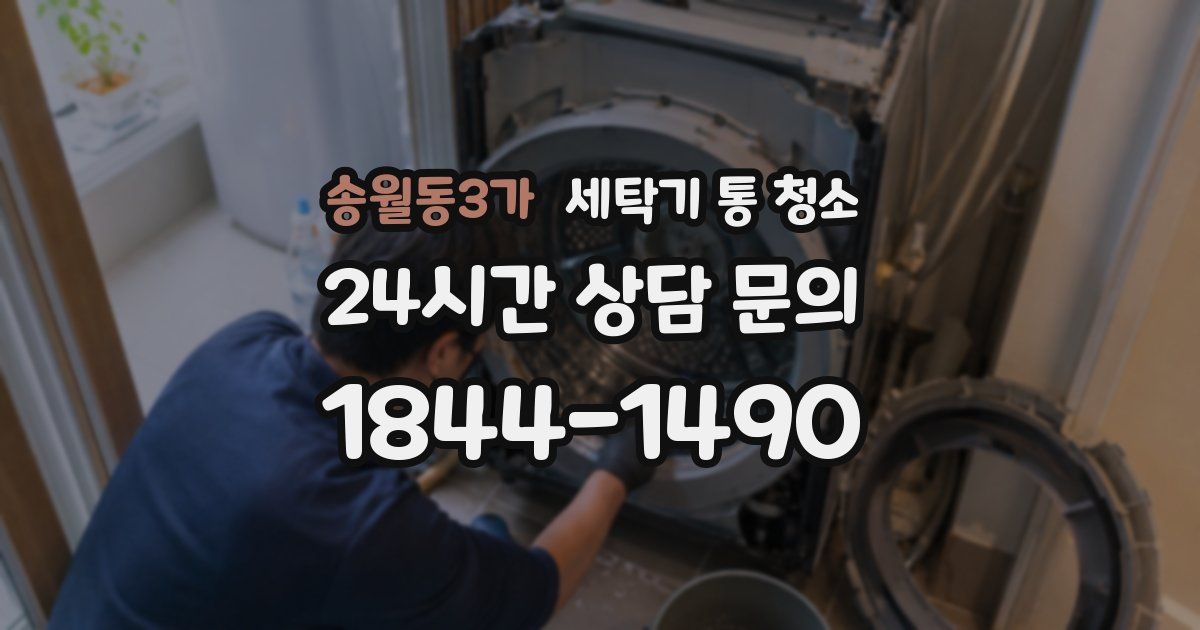송월동3가 세탁기 통 청소