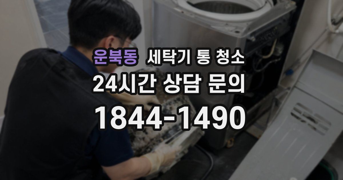 운북동 세탁기 통 청소