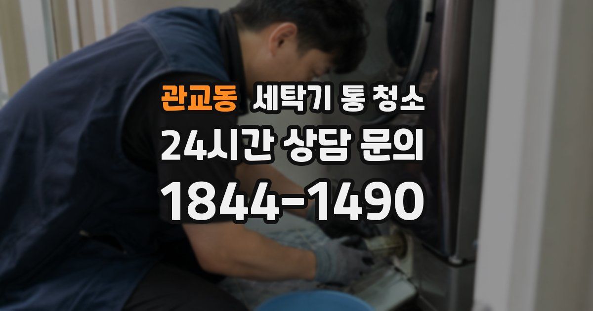 관교동 세탁기 통 청소