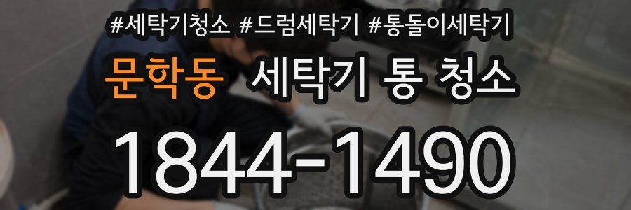 문학동 세탁기 통 청소