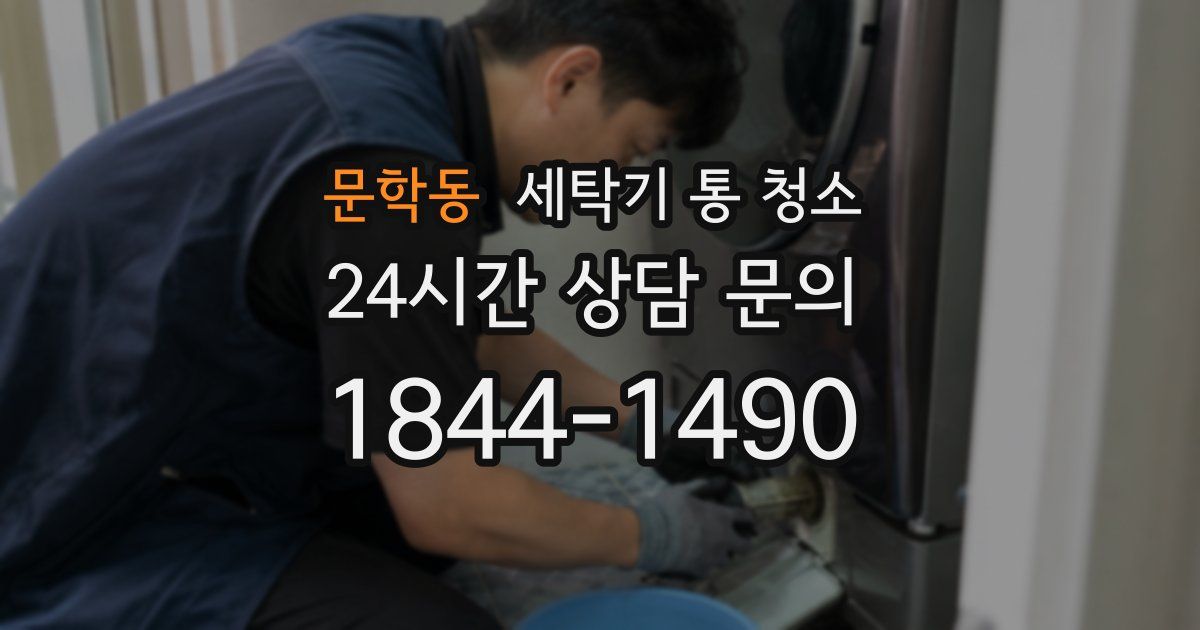 문학동 세탁기 통 청소