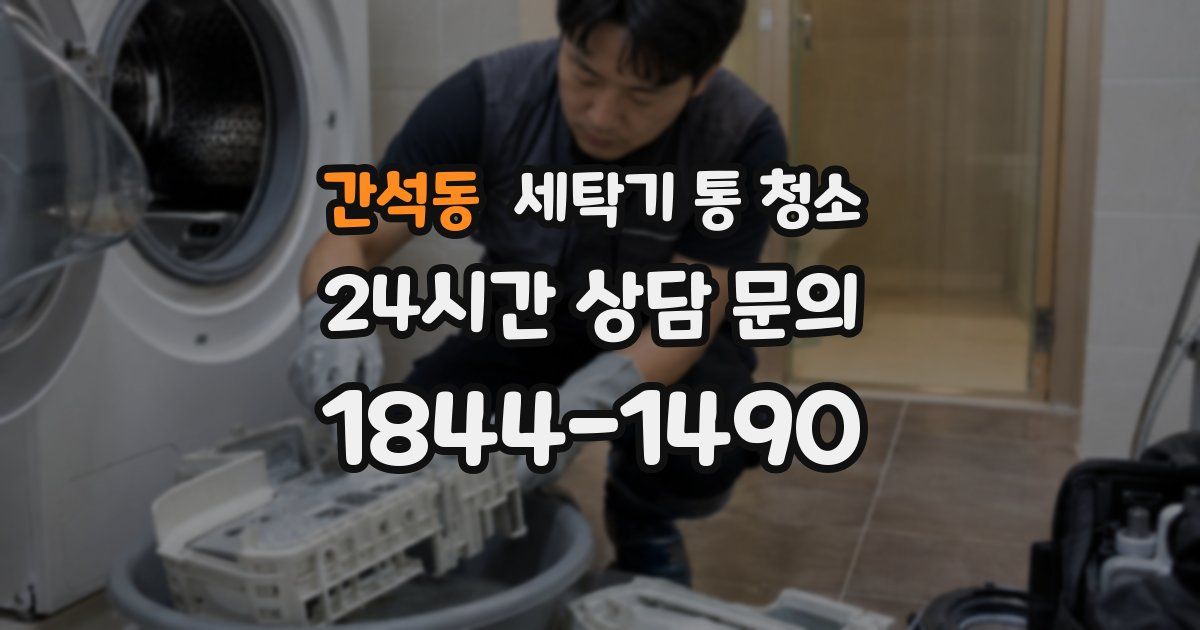간석동 세탁기 통 청소