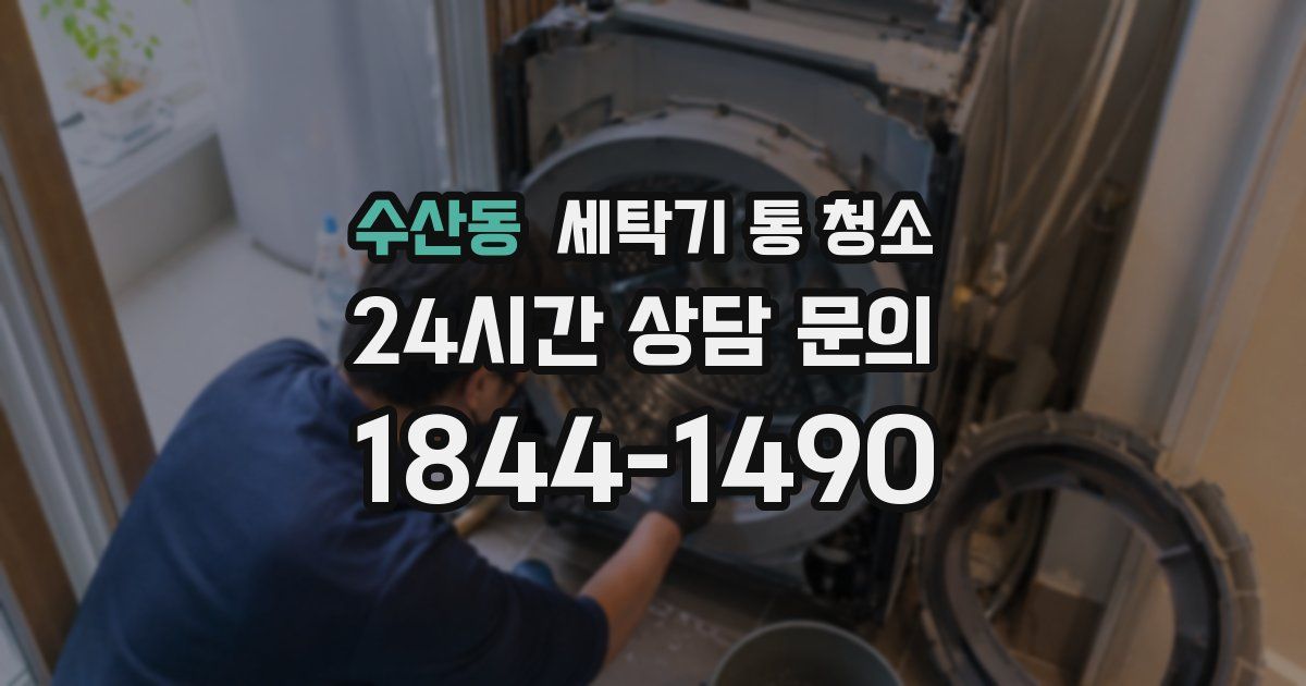 수산동 세탁기 통 청소