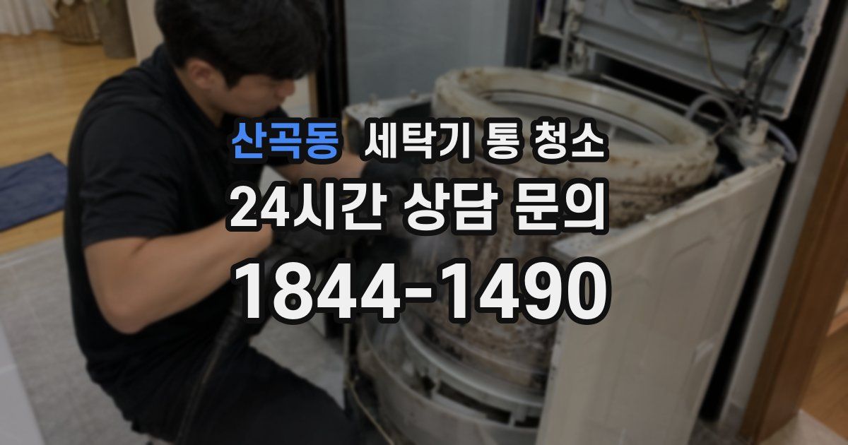 산곡동 세탁기 통 청소