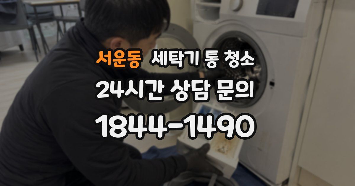 서운동 세탁기 통 청소