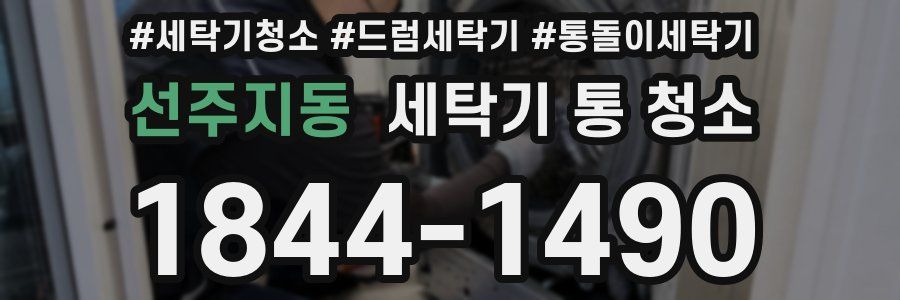 선주지동 세탁기 통 청소
