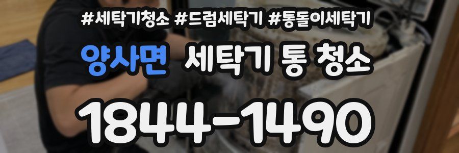 양사면 세탁기 통 청소