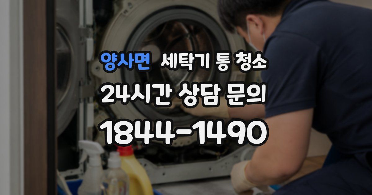 양사면 세탁기 통 청소