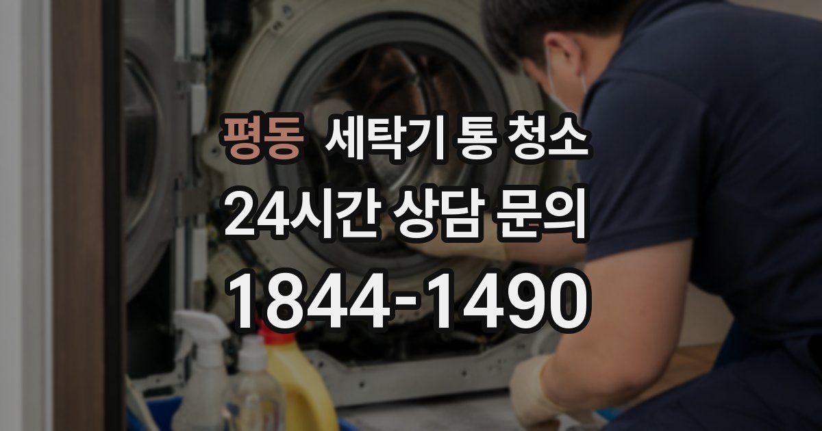 평동 세탁기 통 청소