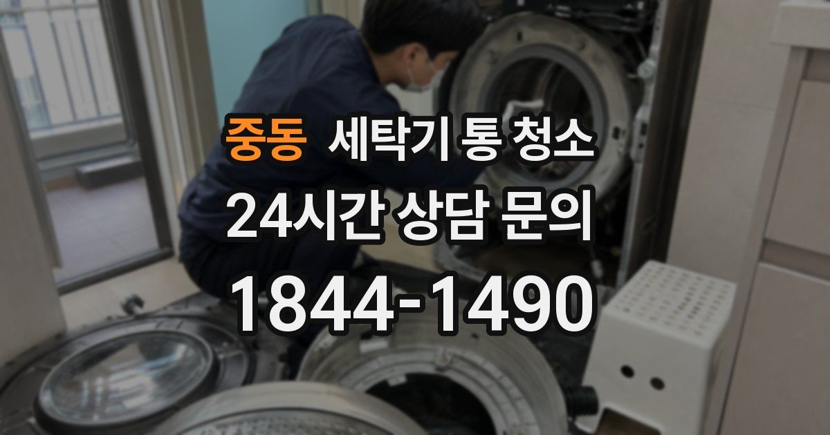 중동 세탁기 통 청소