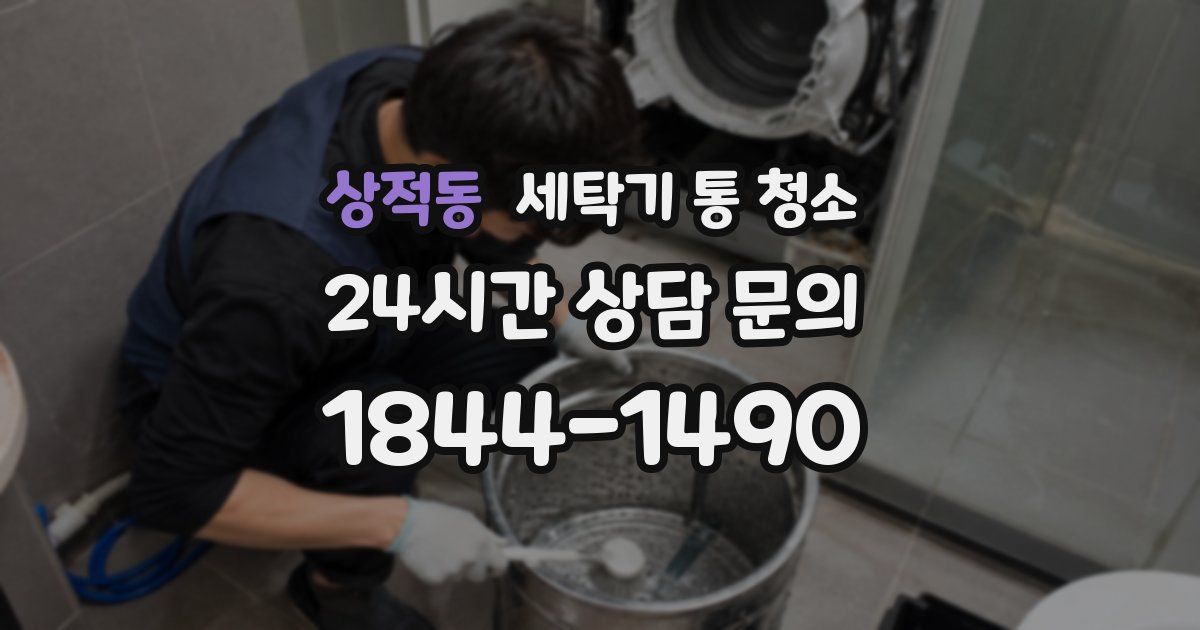 상적동 세탁기 통 청소