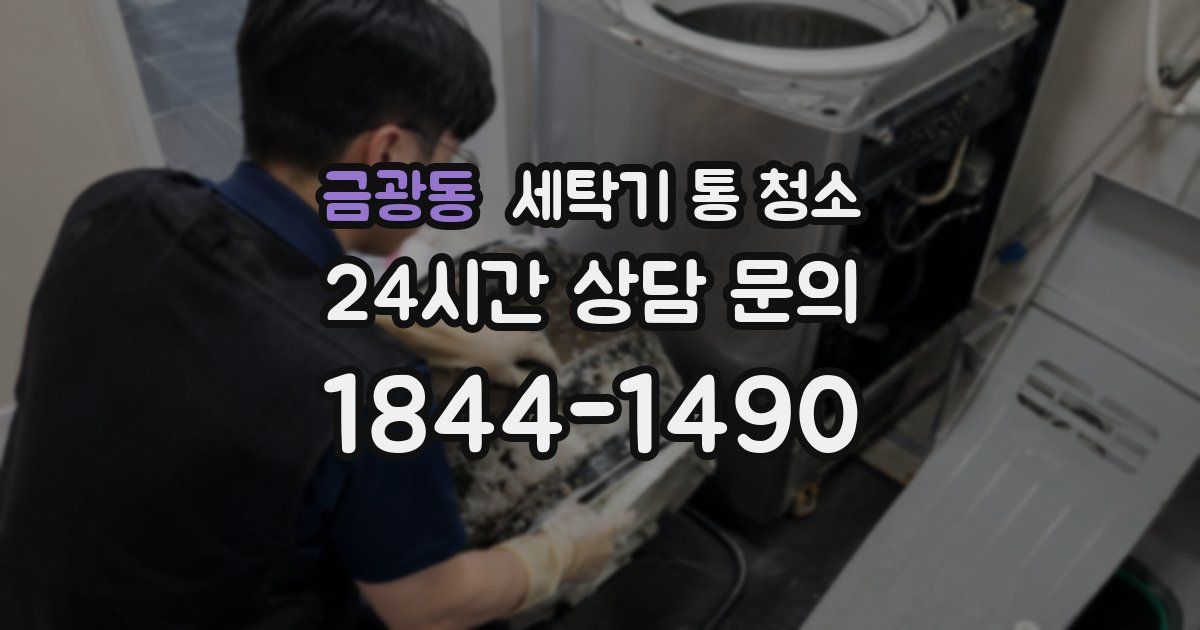금광동 세탁기 통 청소