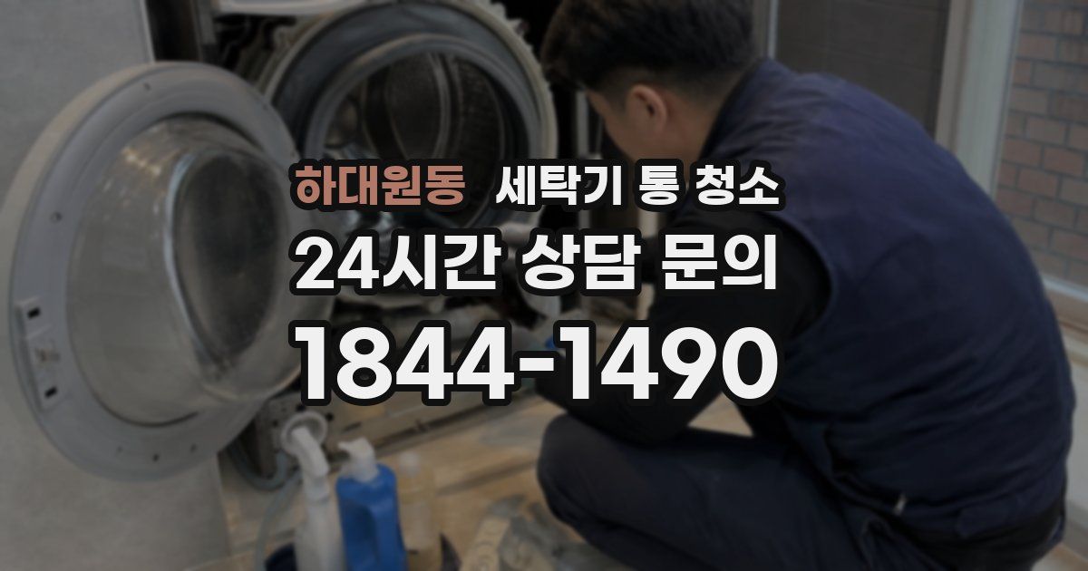 하대원동 세탁기 통 청소