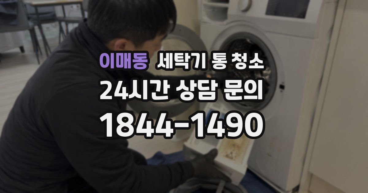 이매동 세탁기 통 청소