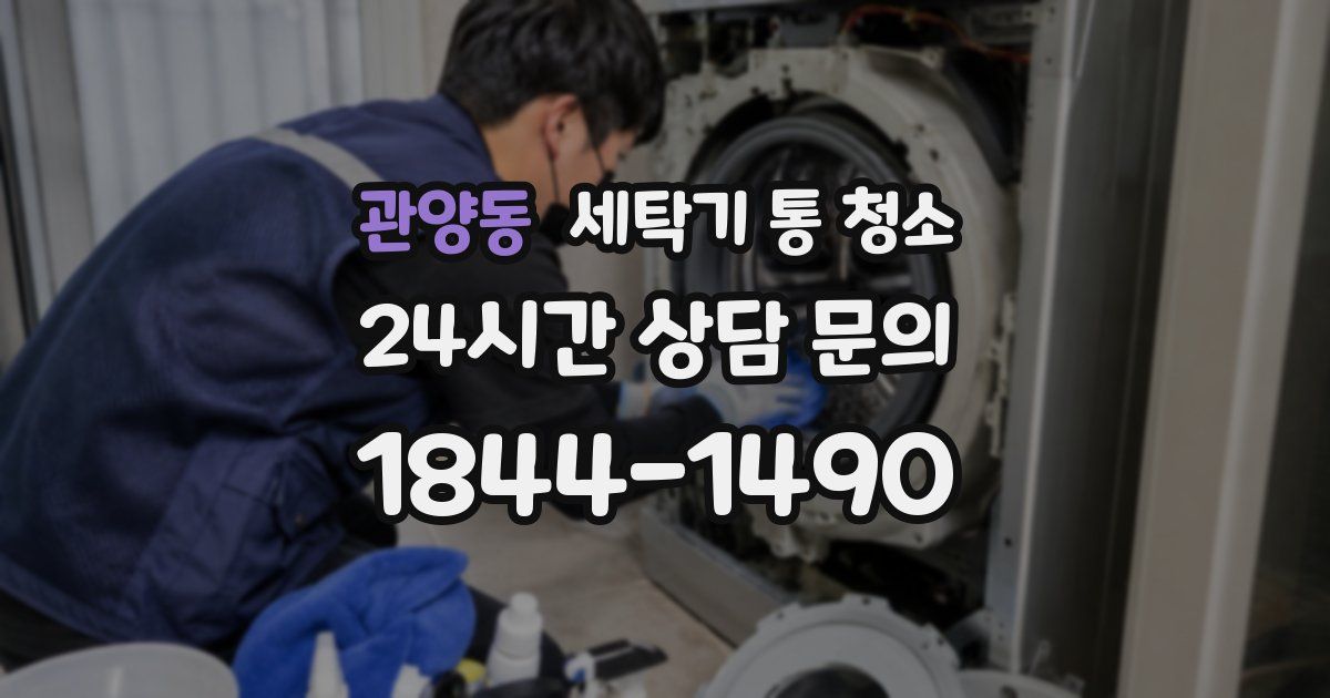 관양동 세탁기 통 청소