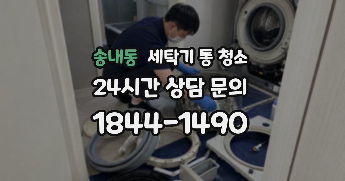 송내동 세탁기 통 청소
