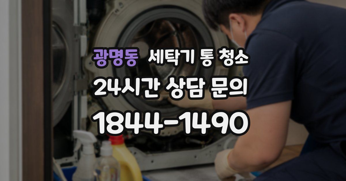 광명동 세탁기 통 청소