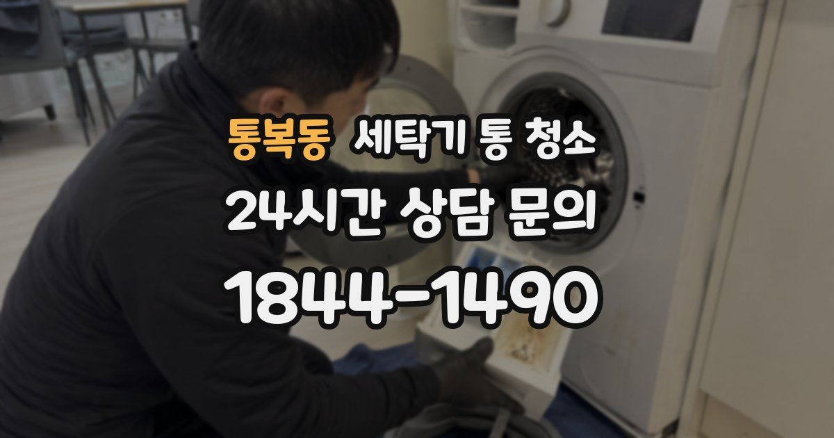 통복동 세탁기 통 청소