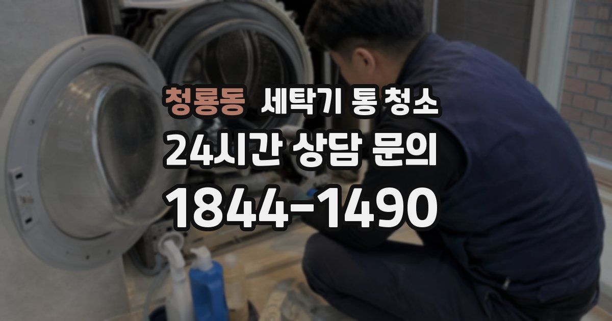 청룡동 세탁기 통 청소