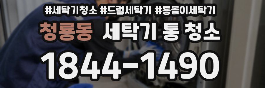 청룡동 세탁기 통 청소
