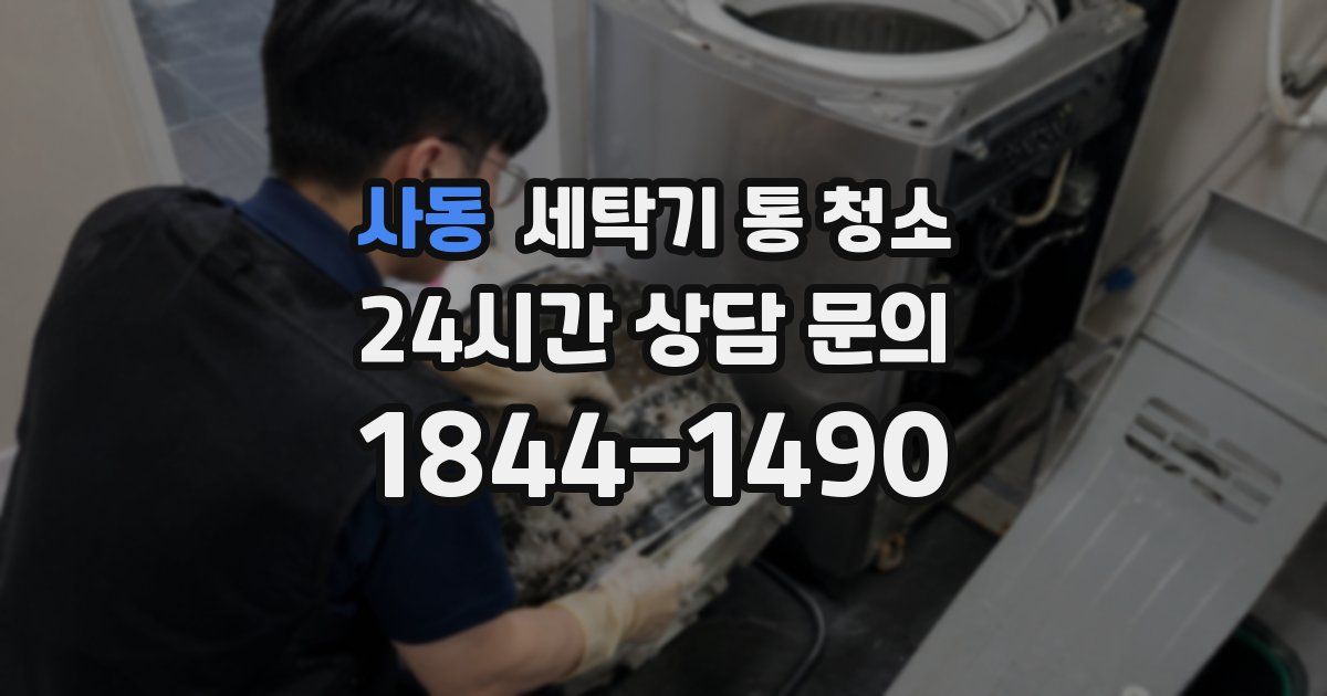 사동 세탁기 통 청소