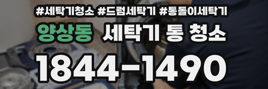 양상동 세탁기 통 청소