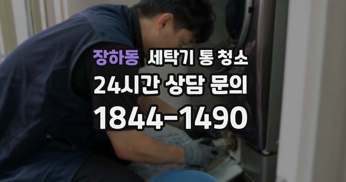 장하동 세탁기 통 청소