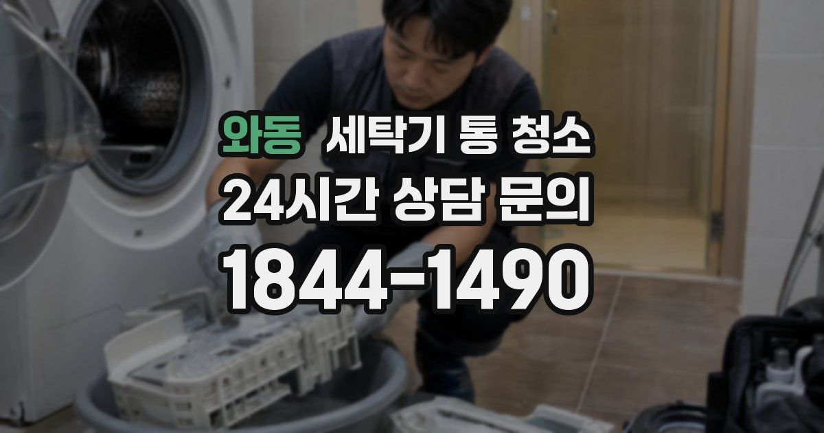 와동 세탁기 통 청소
