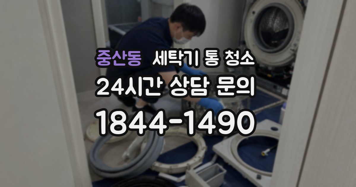 중산동 세탁기 통 청소