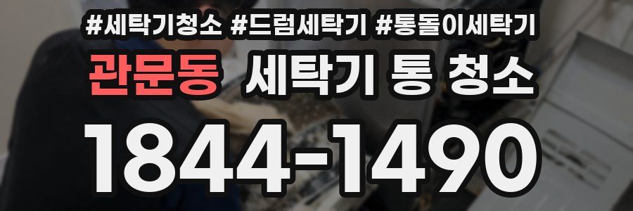 관문동 세탁기 통 청소