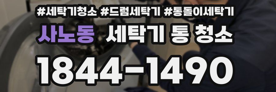 사노동 세탁기 통 청소