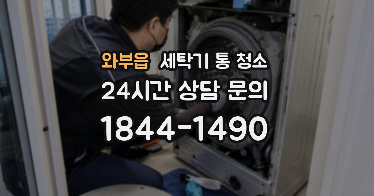 와부읍 세탁기 통 청소