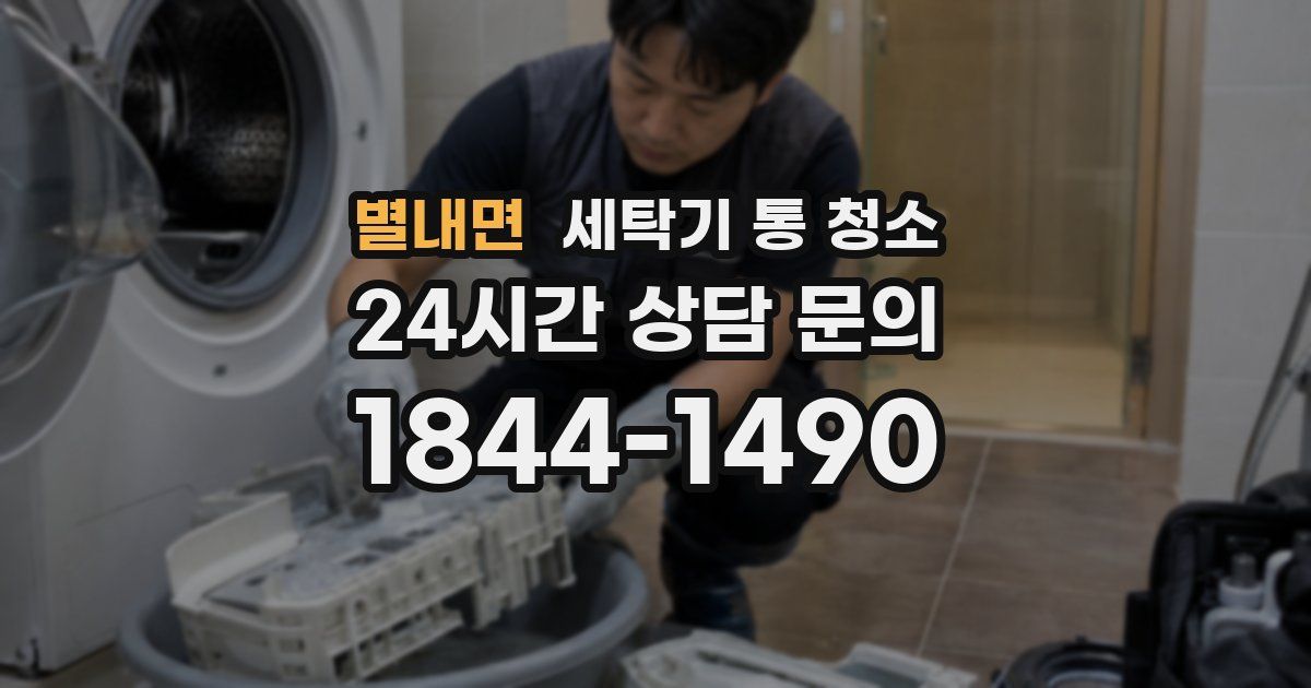 별내면 세탁기 통 청소