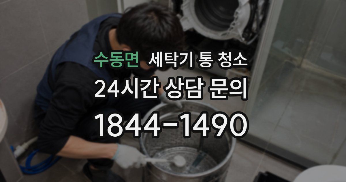 수동면 세탁기 통 청소