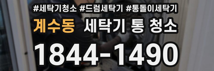 계수동 세탁기 통 청소