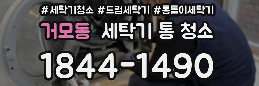 거모동 세탁기 통 청소