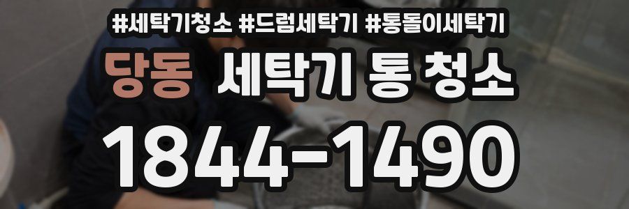 당동 세탁기 통 청소