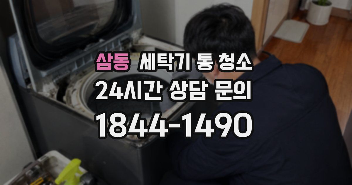 삼동 세탁기 통 청소